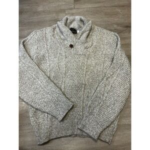 Vintage Wool Blend Sweater Beige Academia Boho 1960s - Old Colony - Women's L‎